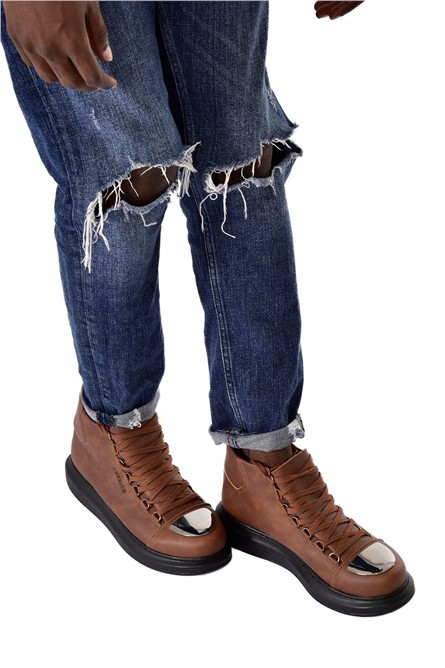 Stivaletti stringati da uomo Chekich CH267 - Taba # 365593