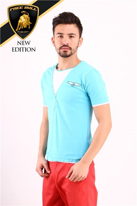 T-shirt uomo blu 1063-6