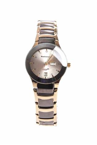 Euromart Swistrack Watch Black Gold 22753545