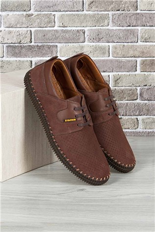 GPC POLO  Męskie buty - nubuk 1408 bordowe  9979139