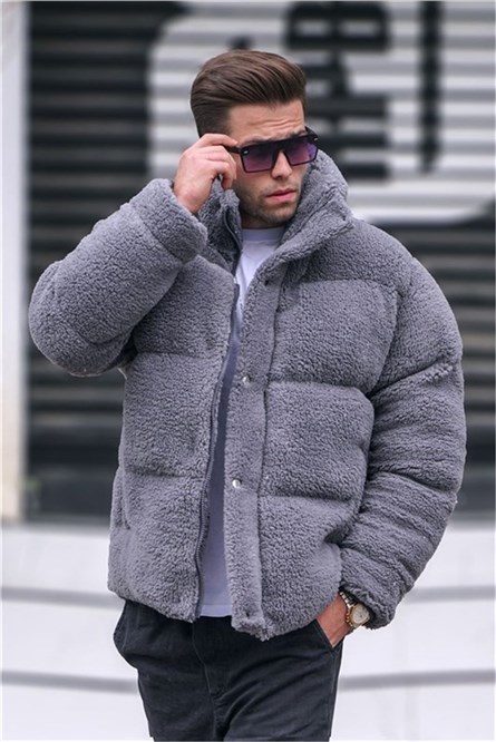 Giacca felpata da uomo 5698 - Grigio #362249