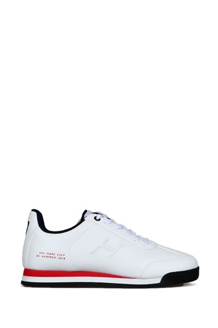 Scarpe da ginnastica con lacci da donna Hammer Jack - Bianco con rosso # 368630