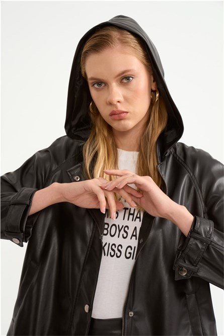 Sateen Women's Jacket - Black #320789