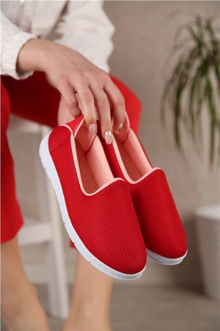 Scarpe sportive da donna - Rosso 301135