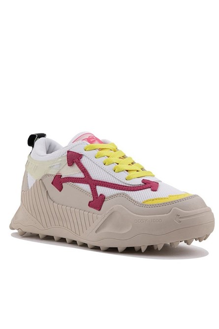 Women's sports shoes - White with Beige #324848