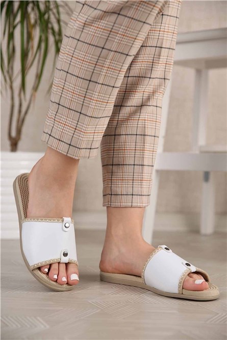 Pantofole da donna - Bianco 301076