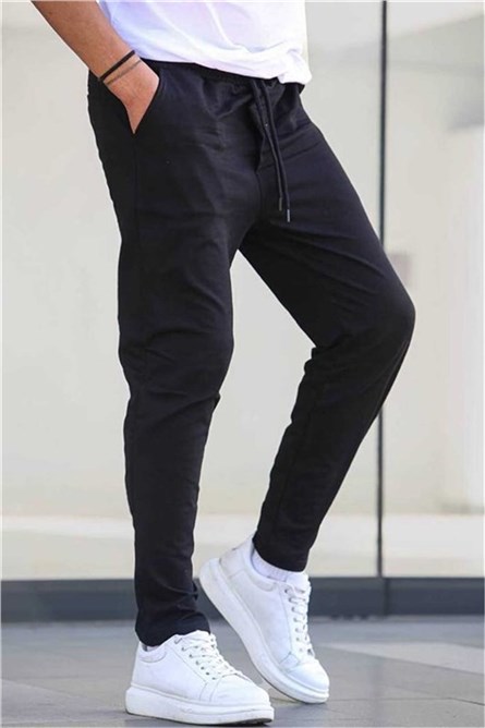 Pantaloni sportivi da uomo 5474 - Blu scuro #357850