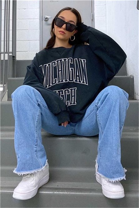 Madmext Women's Sweatshirt - Dark Grey #290968