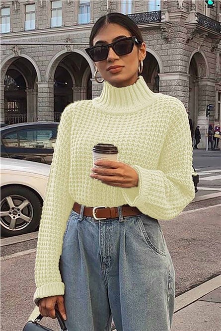 Madmext Women's Jumper - Yellow #290214