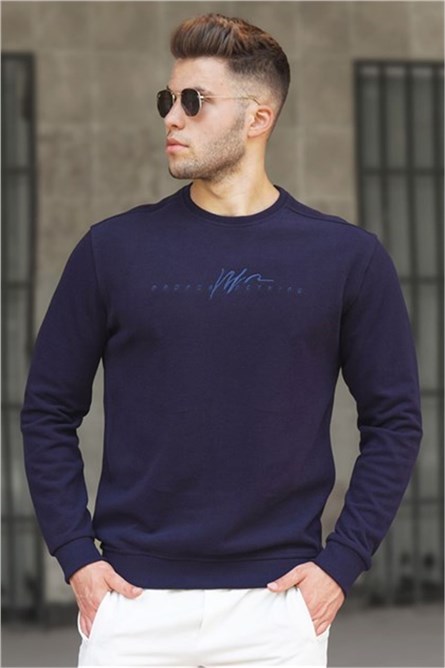 Blusa da uomo - blu scuro 308087