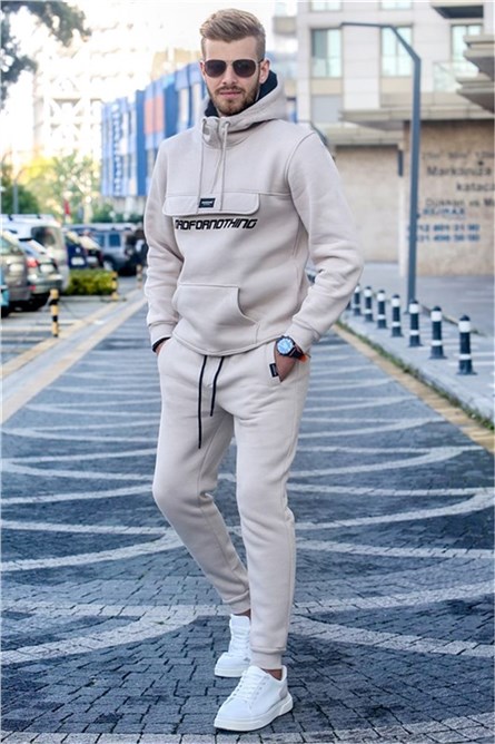 Set sportivo da uomo 5643 - Beige #321147