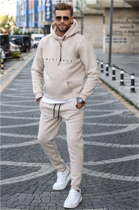 Set sportivo da uomo 5644 - Beige #321579