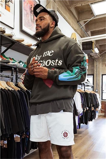 Felpa Oversize Uomo 5338 - Grigio Scuro #321131