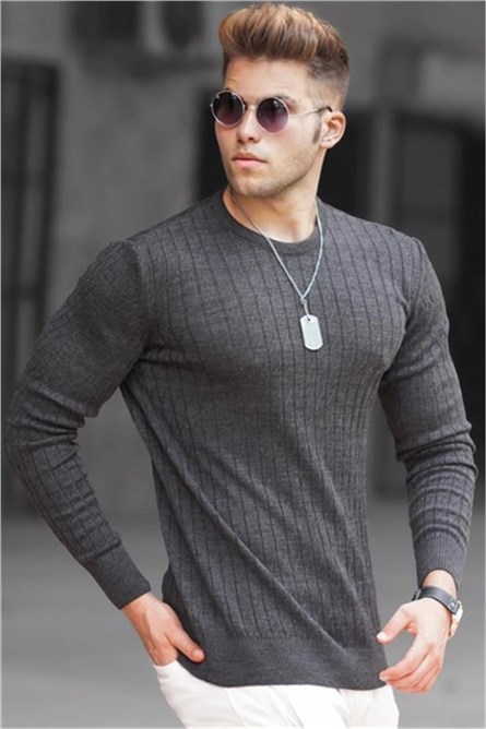 Blusa da uomo - Antracite 308536