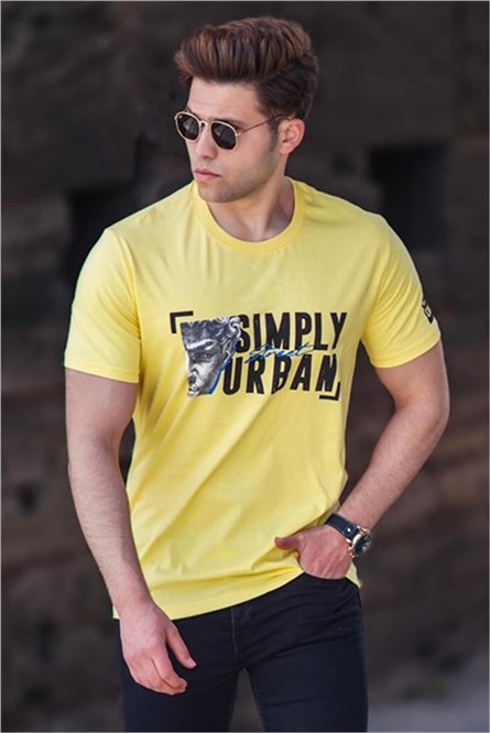T-shirt da uomo 5252 - Giallo 303975