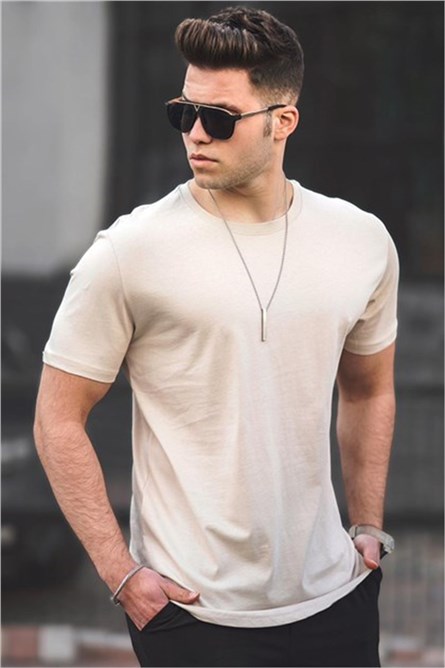 T-shirt da uomo 4951 - Beige 300306