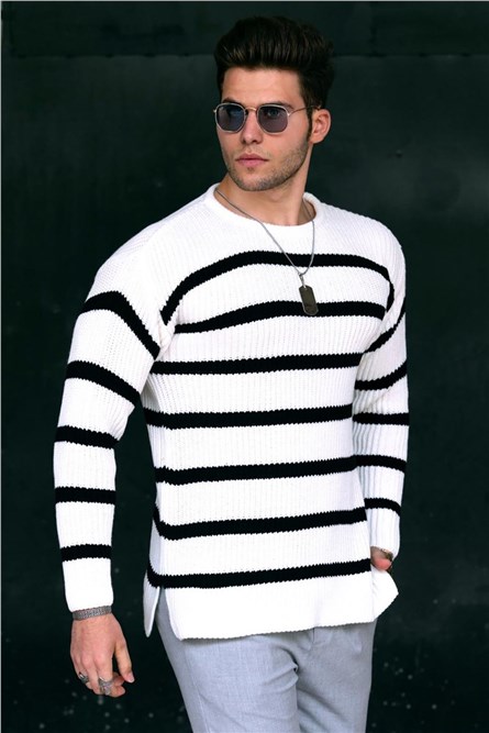 Maglione da uomo 4911 - Bianco 290282