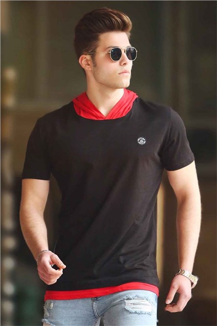 T-shirt da uomo 4554 - Nero 287736