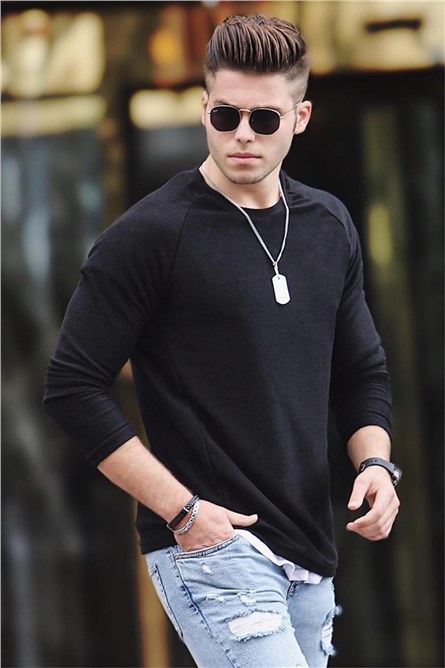 Camicetta da uomo 9094 - Nera 287526