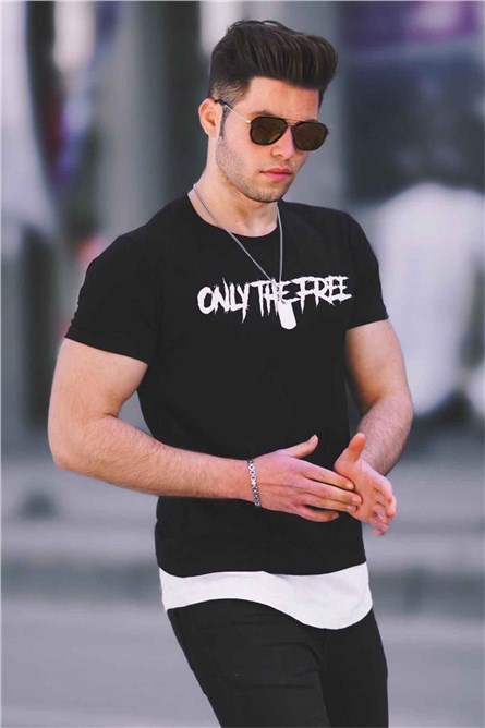 T-shirt da uomo 4597 - Nero 288025