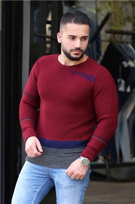 Blusa da uomo 2695 - Rosso 289140