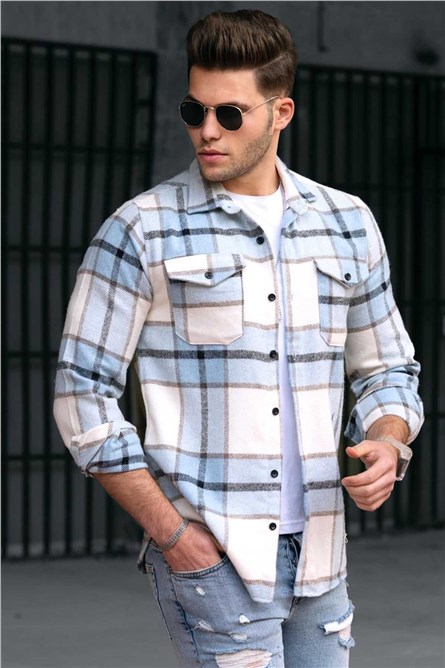 Camicia uomo 4921 - Blu 290386