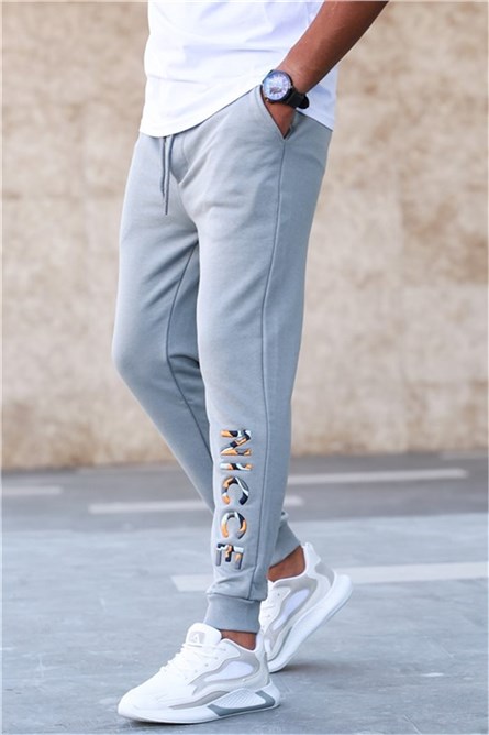 Pantaloni sportivi da uomo 5614 - Grigio chiaro #311602