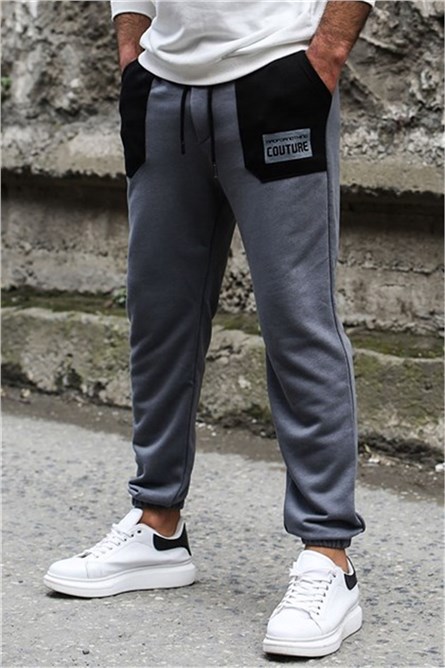 Pantaloni sportivi da uomo 4844 - Grigio # 302616