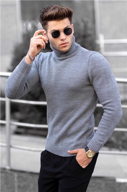 Maglione da uomo 4759 - Grigio 289517