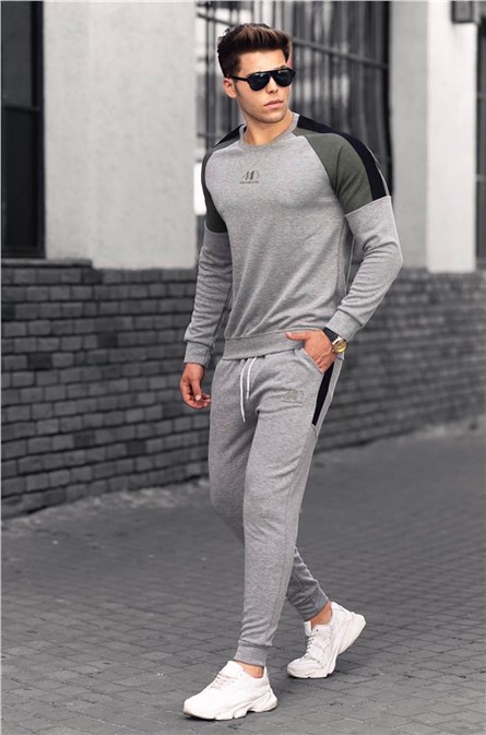 Abbigliamento sportivo da uomo 4670 - Grigio 289215