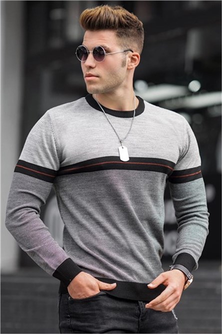 Blusa da uomo - Grigio 308510