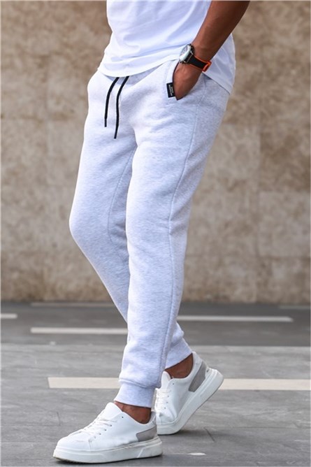 Pantaloni sportivi da uomo - 4210 White Melange #311430