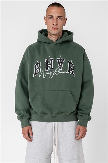 Felpa da uomo - 5326 Verde scuro #311288