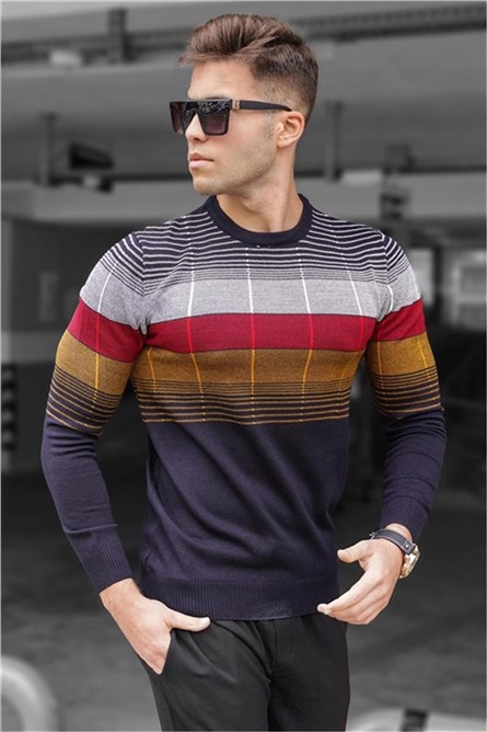 Maglione da uomo 5608 - Navy #319706