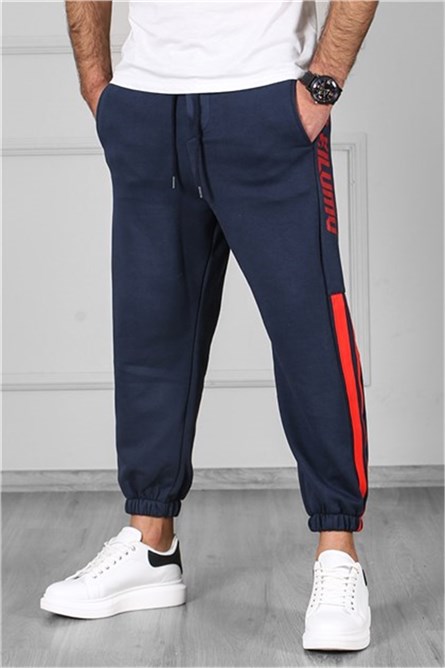 Pantaloni sportivi da uomo 4833 - Blu scuro 293146