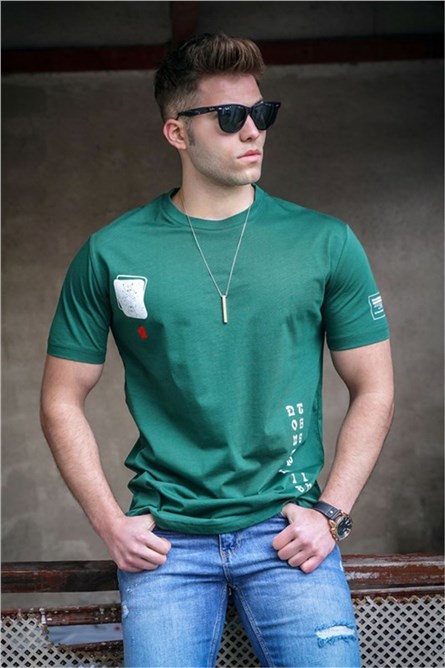 T-shirt da uomo 5379 - Verde #324588