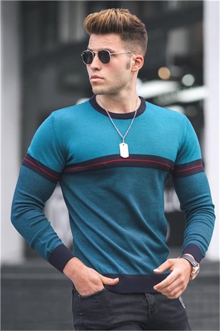 Blusa da uomo - blu 308513