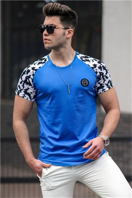 T-shirt da uomo 5110 - Blu 300454