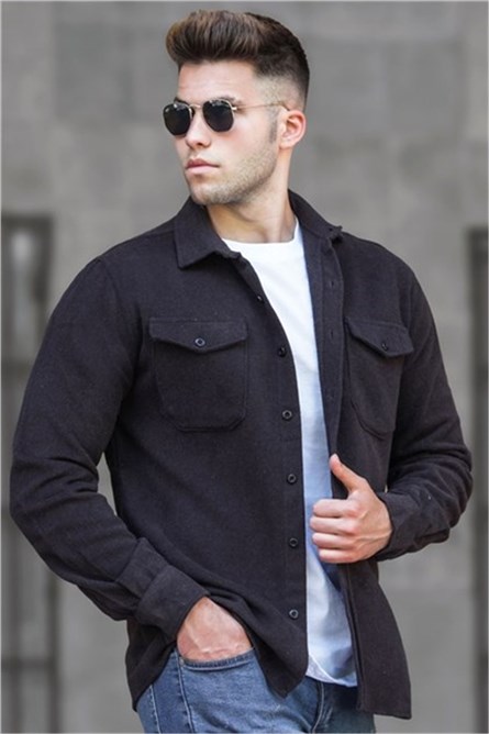 Camicia da uomo - nera #308825