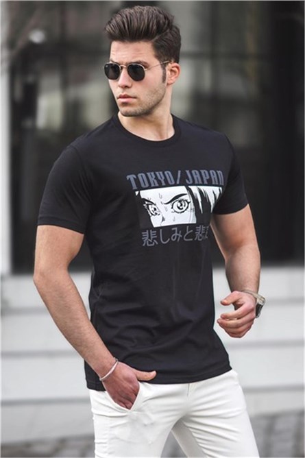 T-shirt da uomo 5224 - Nero 302620