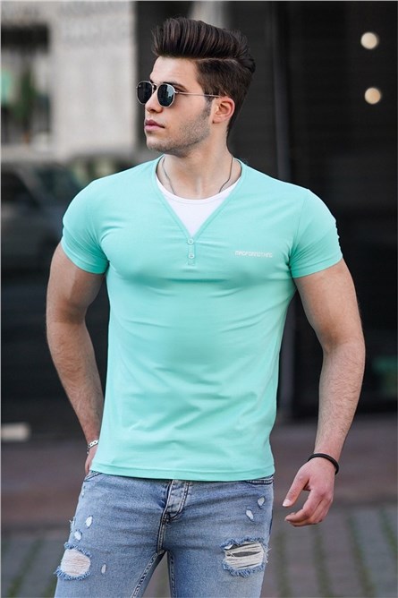 T-shirt uomo 4581 - Turchese 288183