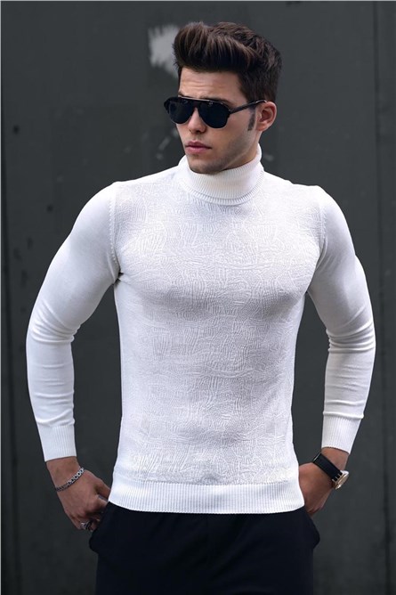 Maglione da uomo 4657 - Bianco 288943