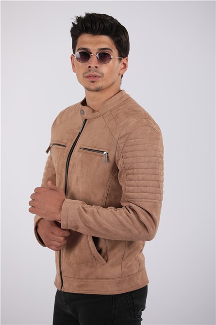 Giacca nabuk Uomo - Beige #2021083121