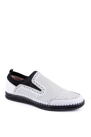 GPC POLO Męskie skórzane buty. Ręcznie robione  -  białe 810444686