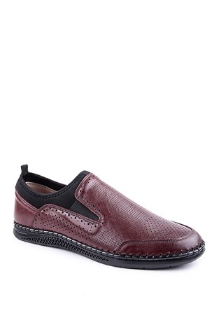 GPC POLO Męskie skórzane buty. Ręcznie robione  - bordowe 810444688