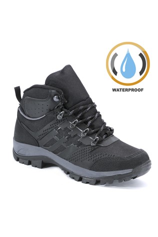 Męskie buty turystyczne - czarne  202144