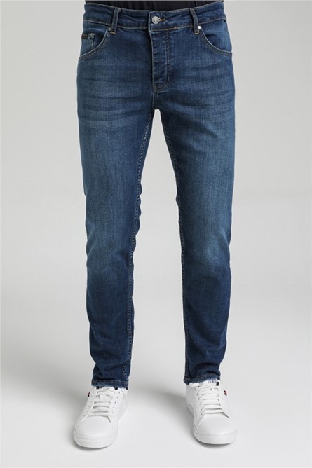 Pantaloni Slim Fit Uomo 23SSM40003 - Blu #371598