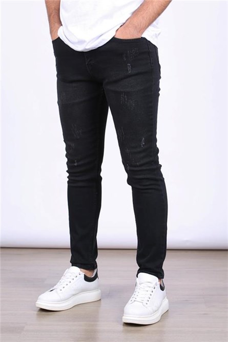 Pantaloni skinny da uomo 5712 - Nero # 395349