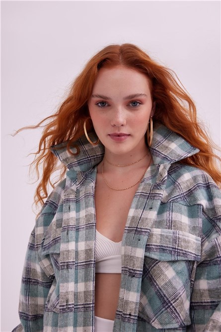 Sateen Women's Shirt - Green #311934