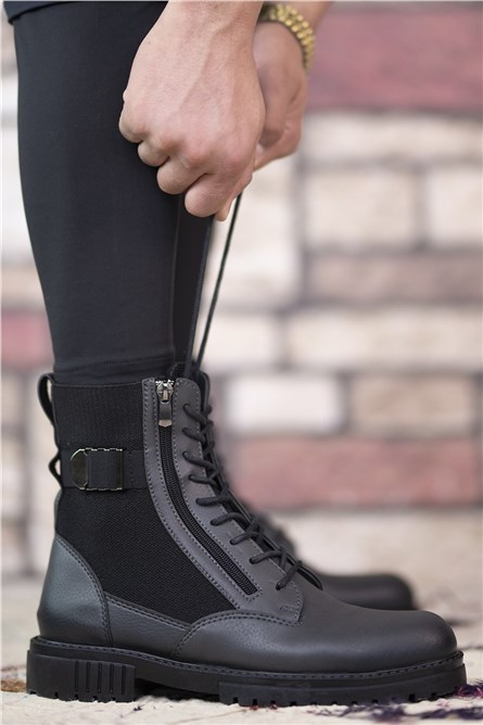 Riccon Stivali Uomo 0012134 - Grigio #359284